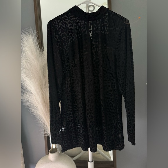 Lane Bryant Black Fitted Graphic Bodysuit - Picture 8 of 9